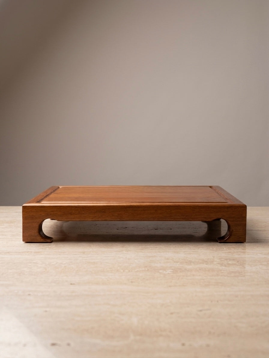 Mesa Bonsái de Madera de Teca | Hecha a Mano | 42 × 32 x 7 cm