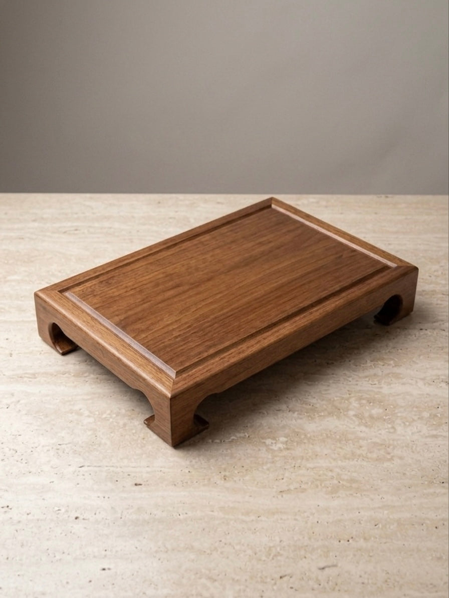 Mesa Bonsái de Madera de Teca | Hecha a Mano | 42 × 32 x 7 cm